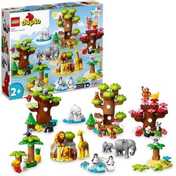 Jucarie 10975 DUPLO Wild Animals of the World Construction Toy (With Sound)