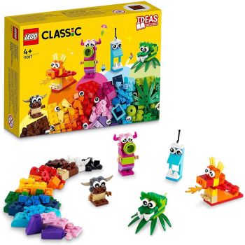 Jucarie 11017 Classic Creative Monsters Construction Toy (Creative Set with  bricks, box with building blocks for children from 4 years, construction toys)