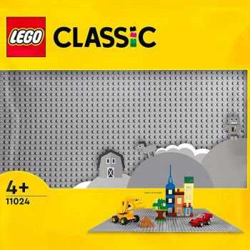 Jucarie 11024 Classic Gray Building Plate, Construction Toy (square base plate with 48x48 studs as a basis for construction and for other  sets)