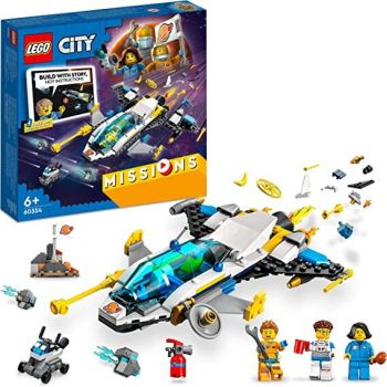 Jucarie 60354 City Space Exploration Construction Toy (Interactive Digital Adventure Playset with Spaceship and 3 Minifigures)