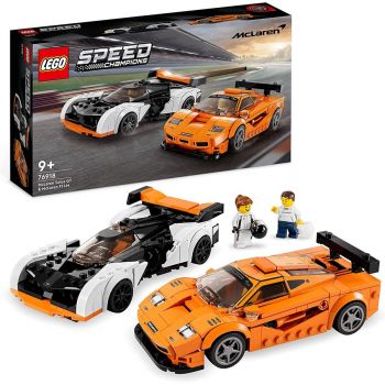 Jucarie 76918 Speed Champions McLaren Solus GT & McLaren F1 LM Construction Toy