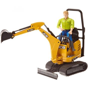 Jucarie bworld JCB Micro Excavator 8010 CTS and Man (62002)