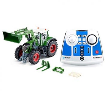 Jucarie Control32 Fendt 933 Vario with front loader and Bluetooth remote control module, RC (green)