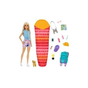 Jucarie It takes two! Camping playset - Malibu doll, puppy and accessories