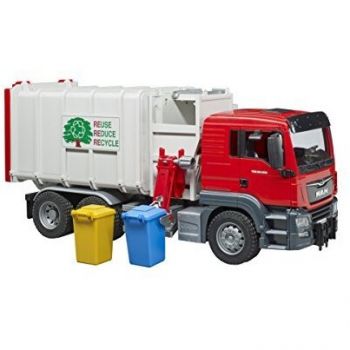 Jucarie MAN TGS side loader garbage truck - 03761
