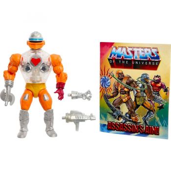 Jucarie Masters of the Universe Origins Action Figure Mini Comic Roboto, Toy Figure (14 cm)