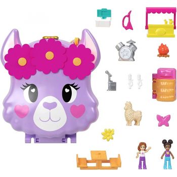 Jucarie Polly Pocket Llama Camp Toy Figure
