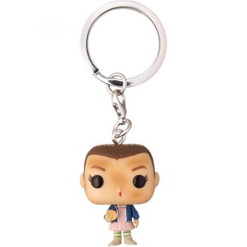Jucarie POP! Key Ring Stranger Things - Eleven with Eggo, Toy Figure (7.6 cm)