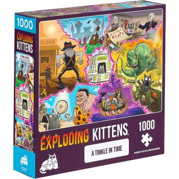 Jucarie Puzzle Exploding Kittens - A Tinkle in Time (1000 pieces)