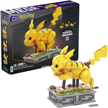 Mega Construx Pokémon Motion Pikachu, Construction Toy (Collector Figure, Movable Building Set)