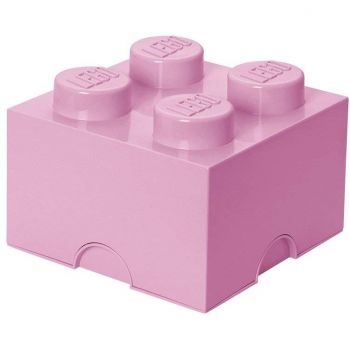 Room Copenhagen LEGO Storage Brick 4 light pink - RC40031738
