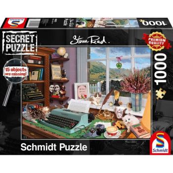 Schmidt Spiele Puzzle Steve Read: At the Desk (Secret Puzzle)