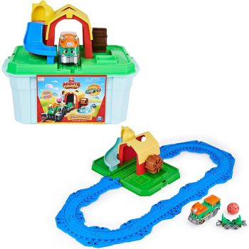 Spin Master Mighty Express Farm Station Playset with Farm-Frieda, toy vehicle
