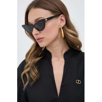 Balmain ochelari de soare JOLIE femei, culoarea negru BPS.135A