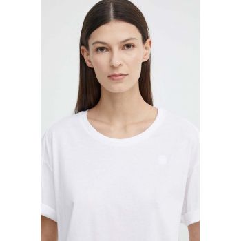 G-Star Raw tricou din bumbac femei, culoarea alb