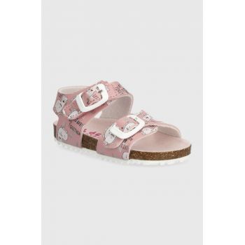 Garvalin sandale copii culoarea roz de firma originale