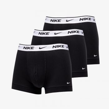 Nike Everyday Cotton Stretch Trunk 3-Pack Black/ White de firma originali