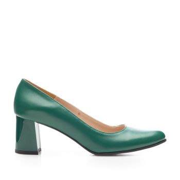 Pantofi damă eleganți din piele naturală - 824 Verde Box de firma original