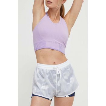 Roxy pantaloni scurți de alergare Pure Pursuit culoarea alb, modelator, medium waist, ERJNS03503 ieftini