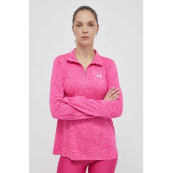 Under Armour hanorac de antrenament Tech 1 culoarea roz, modelator, 1384225