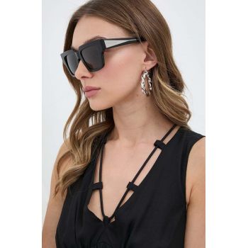 Bottega Veneta ochelari de soare femei, culoarea negru, BV1276S