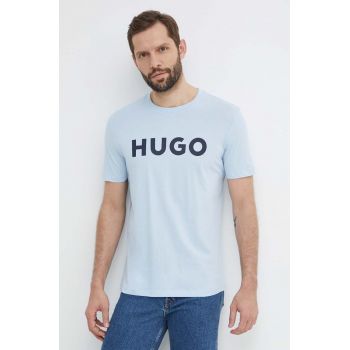 HUGO tricou din bumbac barbati, cu imprimeu