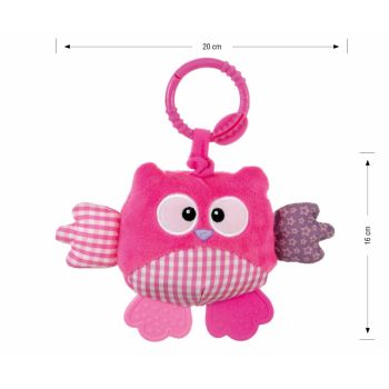 Jucarie din plus pentru agatat Cutie Owl Pink de firma original