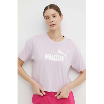 Puma tricou femei, culoarea violet 586866 ieftin