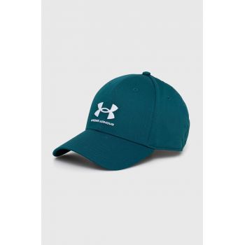 Under Armour sapca culoarea turcoaz, cu imprimeu de firma originala