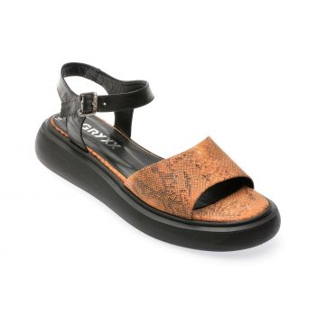 Sandale casual GRYXX maro, 2281654, din piele naturala de firma originala
