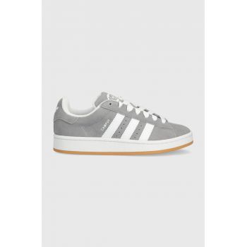 adidas Originals sneakers din piele întoarsă Campus 00s culoarea gri HQ6507