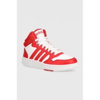 adidas Originals sneakers pentru copii HOOPS 3.0 MID K culoarea rosu