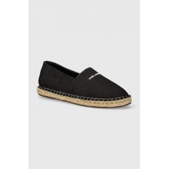 Karl Lagerfeld espadrile KAMINO culoarea negru, KL70104