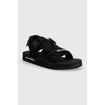 Karl Lagerfeld sandale ATLANTIK barbati, culoarea negru, KL70515