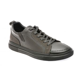 Pantofi casual GRYXX gri, HS496A, din piele naturala de firma originali