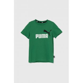 Puma tricou de bumbac pentru copii culoarea negru, cu imprimeu