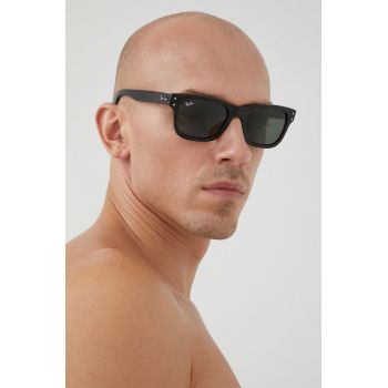 Ray-Ban ochelari bărbați, culoarea negru de firma originali