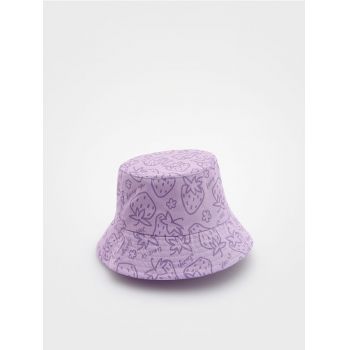 Reserved - Pălărie bucket cu model - lavand