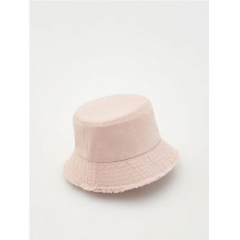 Reserved - Pălărie cloș bucket hat - alb