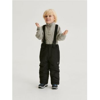 Reserved - Pantaloni căptușiți, cu bretele - negru