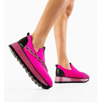 Sneakers dama Andala Fuchsia ieftina la reducere
