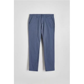 Reserved - Pantaloni chino slim fit - verde-metalizat