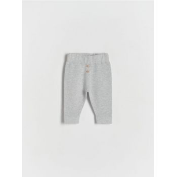 Reserved - Pantaloni din bumbac - gri deschis ieftin