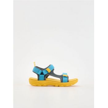 Reserved - Sandale multicolore cu prindere cu scai - multicolor