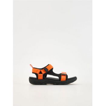 Reserved - Sandale multicolore cu prindere cu scai - negru