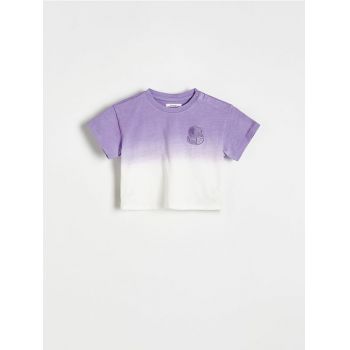 Reserved - T-shirt cu efect ombre - lavand