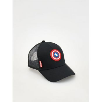 Reserved - Șapcă cu cozoroc Marvel - negru