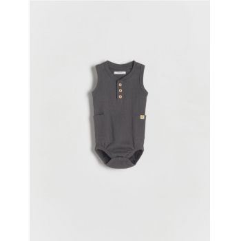 Reserved - BABIES` BODY SUIT - gri-închis ieftin