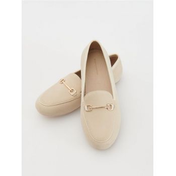 Reserved - GIRLS` LOAFER SHOES - nude