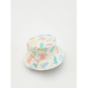Reserved - Pălărie cloș bucket hat - albastru-pal ieftine